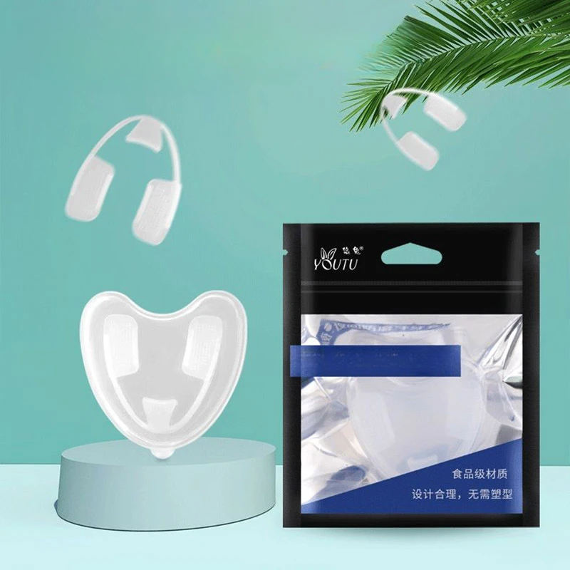 Aparato para el cuidado bucal, protector bucal, férula para bruxismo, rechinar los dientes nocturnos con estuche, herramienta de ayuda para dormir, cuidado de la salud