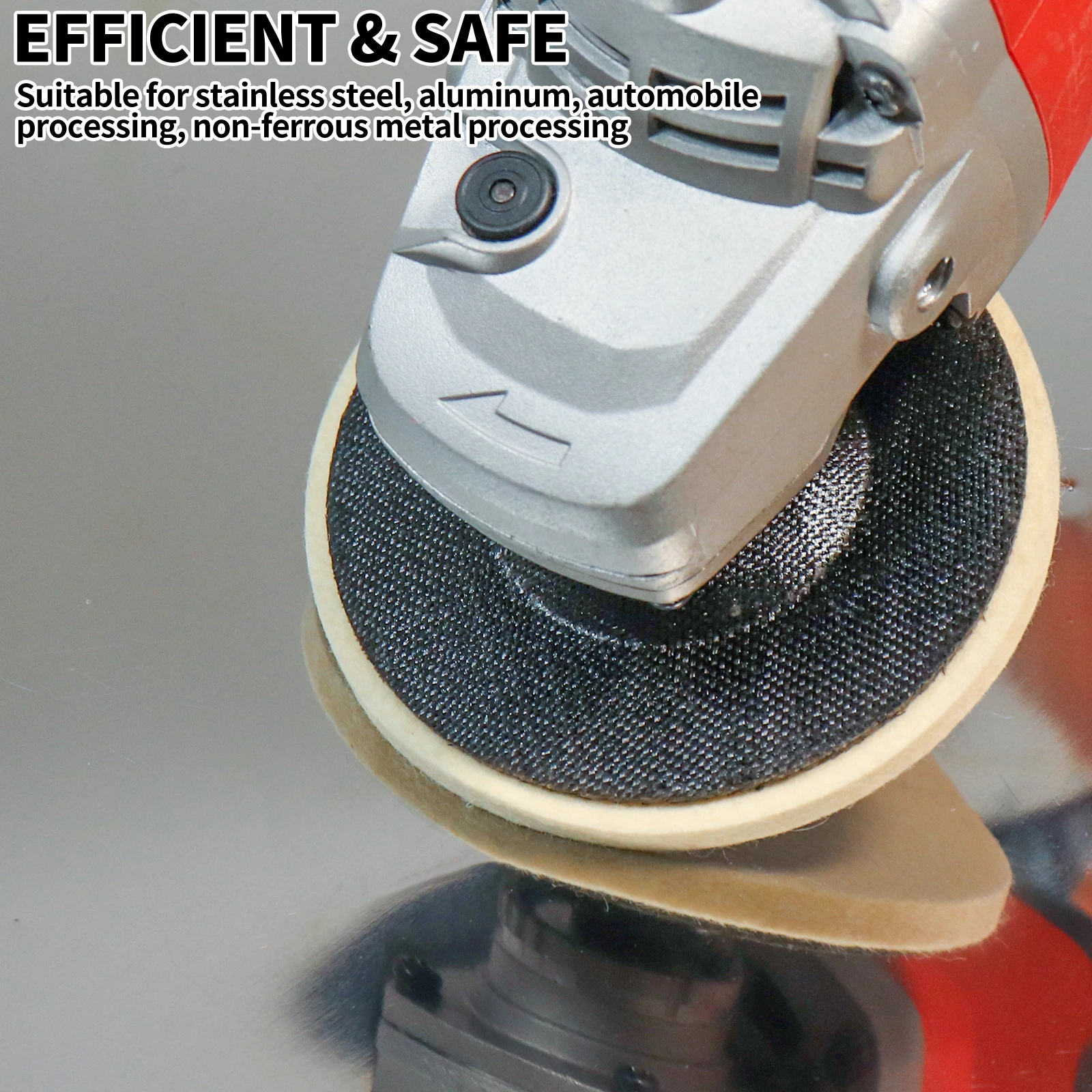 3/4/4.5/5 นิ้วล้อขัดขนสัตว์ Buffing Pads เครื่องบดมุมอุปกรณ์เสริมแผ่นบด forMetal แก้วเซรามิค Polishing2-10Pcs