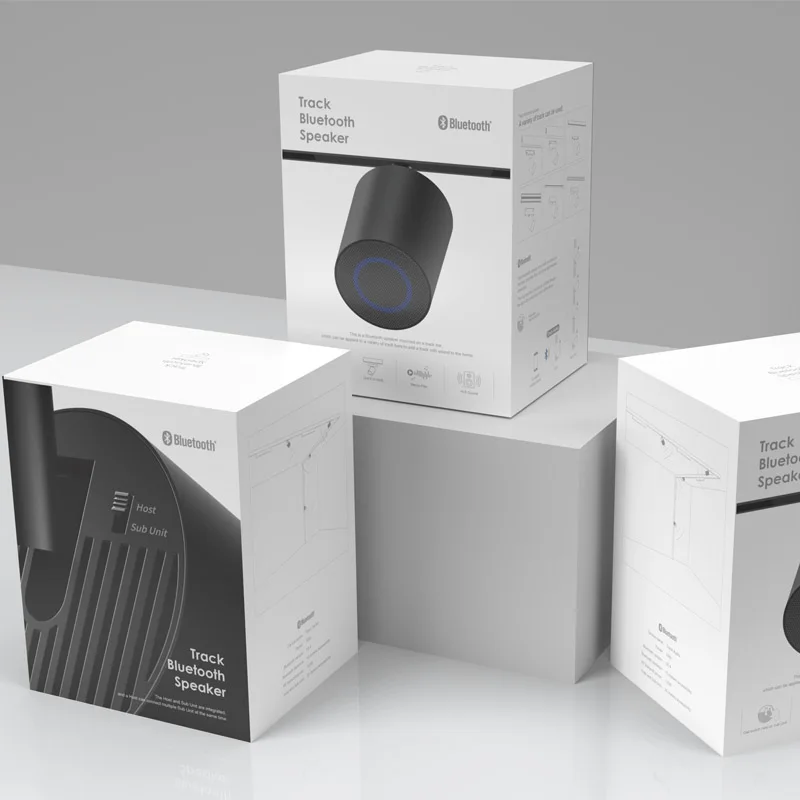 Modern Magnet Track Bluetooth Speaker Wireless Stereo Sound Box Bluetooth 5.3 Speakers 20 Type/Ultra-thin Magnetic Track Light