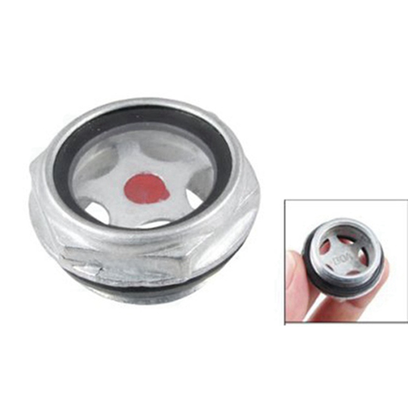 【Heiße Kuchen】 3 Stück 26 mm Außengewinde Metall Luftkompressor Ölstands-Schauglas