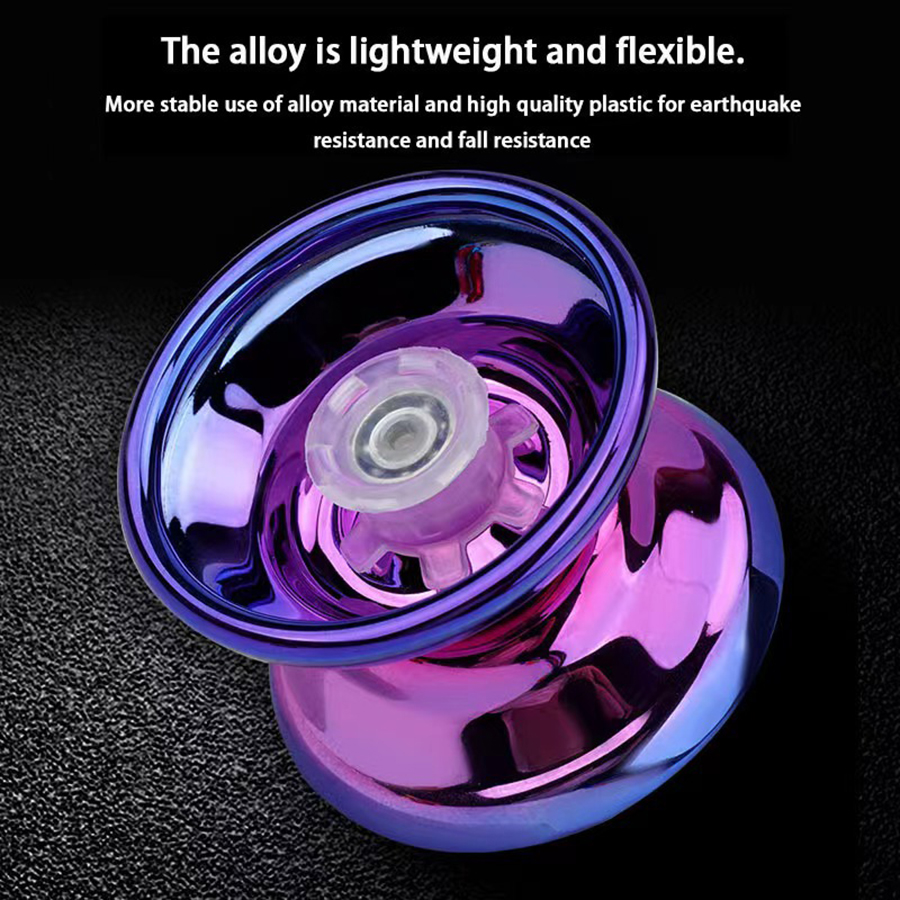 Professioneller Yo-Yo-Ball aus Aluminium und Metall für Kinder und Anfänger, wettbewerbsfähiger Yo-Yo-Ball, Yo-Yo-Ball für Erwachsene und Kinder mit Zubehör