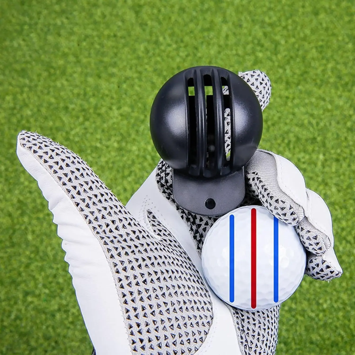 Fade-Resistant Golf Ball Liner, Advanced Design Ball Marking Tool | 1 Alignment Tool with 2 Golf Ball Stamp Markers, Golf Ball
