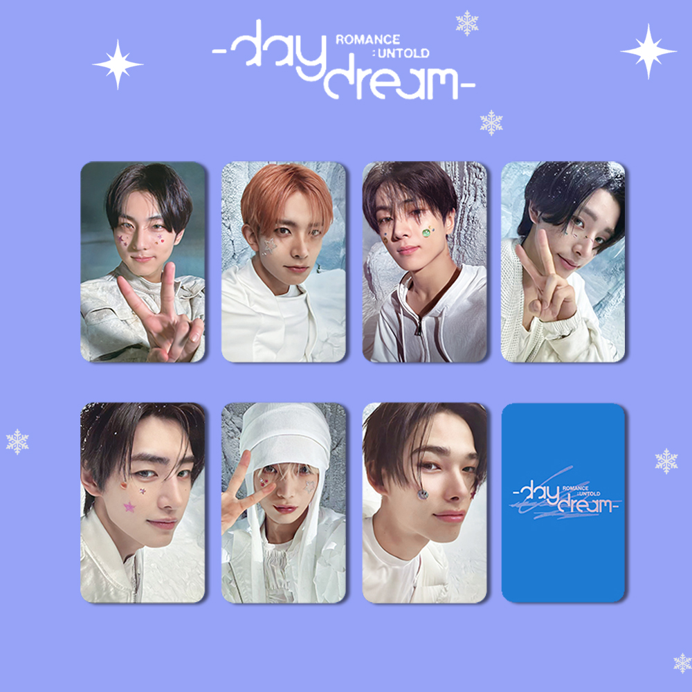 Kpop ボーイズアイドル新アルバムロモカードフォトカードロマンスデイドリームノードブトポストカードファンコレクションお土産グッズ