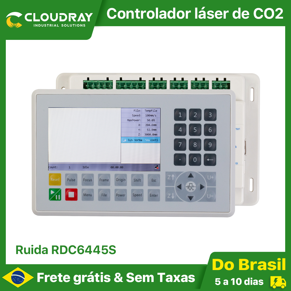 Ruida RDC6445 RDC6445G RDC6445S Controlador para Máquina de Corte e Gravação a Laser Co2 Atualização RDC6442 RDC6442G