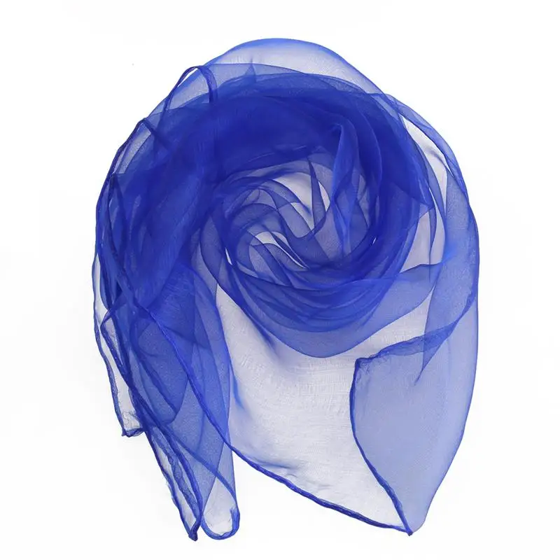 6 Colors Square Scarf Dancesquare Performance Dancing For Chiffon Ribbon Bandana Scarfs Finger Wrap Rave Hip