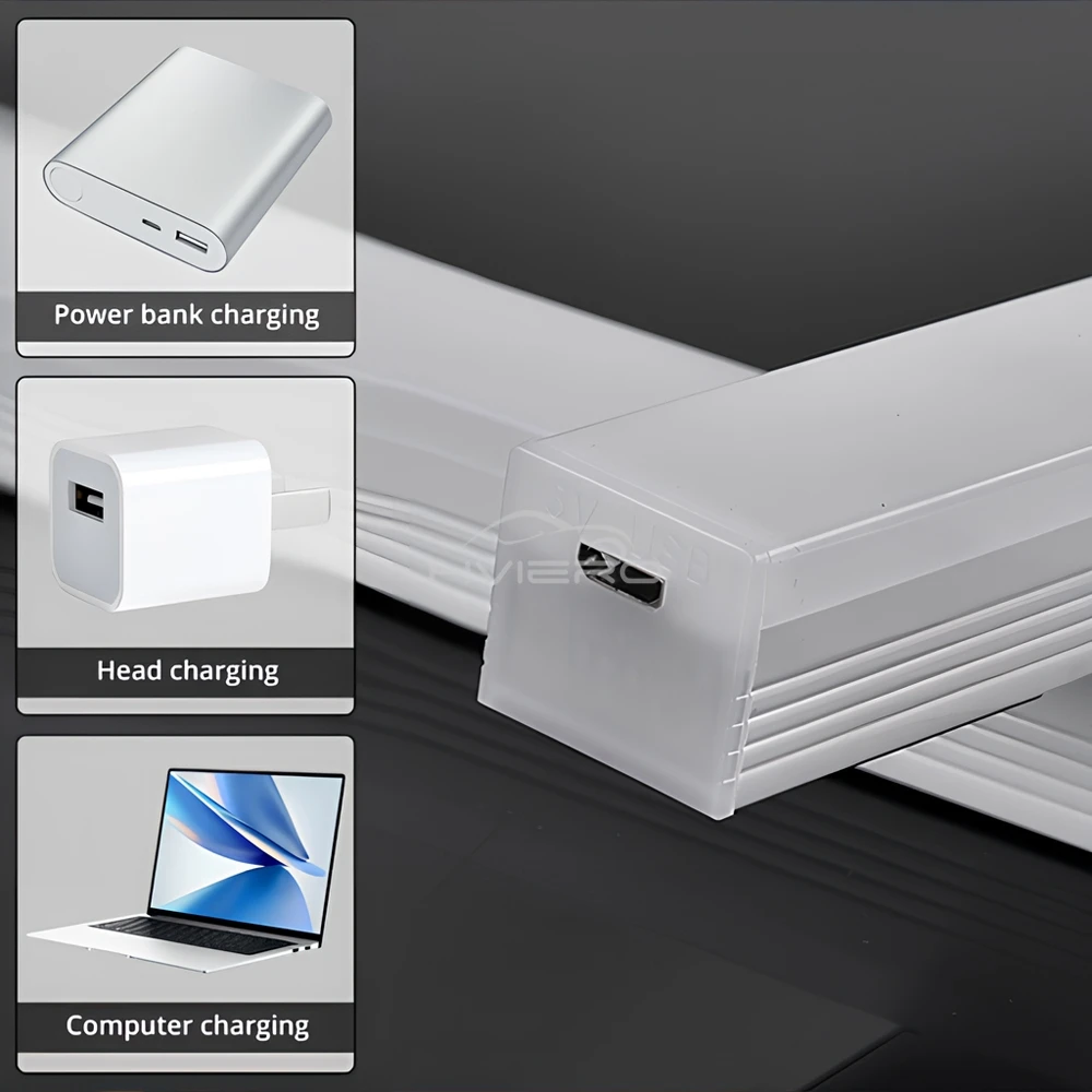 Lampki nocne z czujnikiem ruchu Bezprzewodowa lampa LED USB Akumulator magnetyczny do szafy Pokój Szafa Kuchnia Przejście Rurka Detektor Żarówka