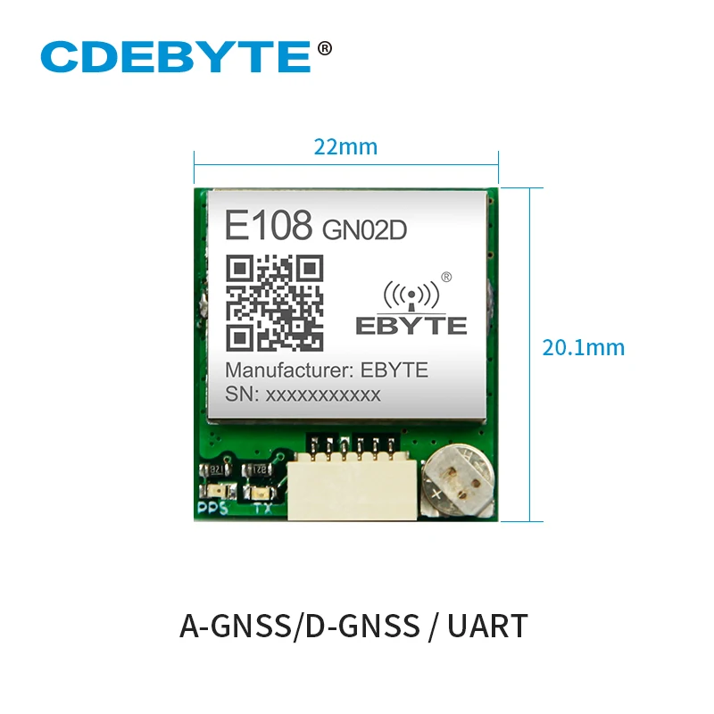 Modulo GNSS E108-GN02D 10Hz BDS/GPS/GLONASS Posizionamento giunto multisistema Modulo wireless Posizione satellitare multimodale