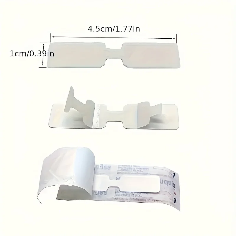 100pcs Butterfly Closure Bandage Strips - Adhesive Strip Stitch Bandages for Closing Skin Wounds with Non-Stick Pad