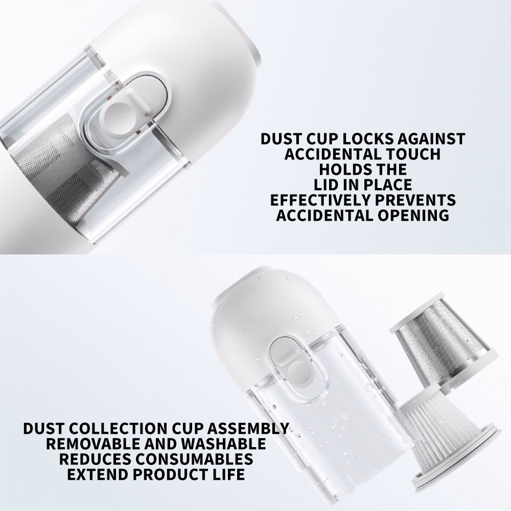 Original XIAOMI MIJIA Portable Handheld Vacuum Cleaner For Home Car Mini Wireless Dust Catcher Collector 13000PA Cyclone Suction