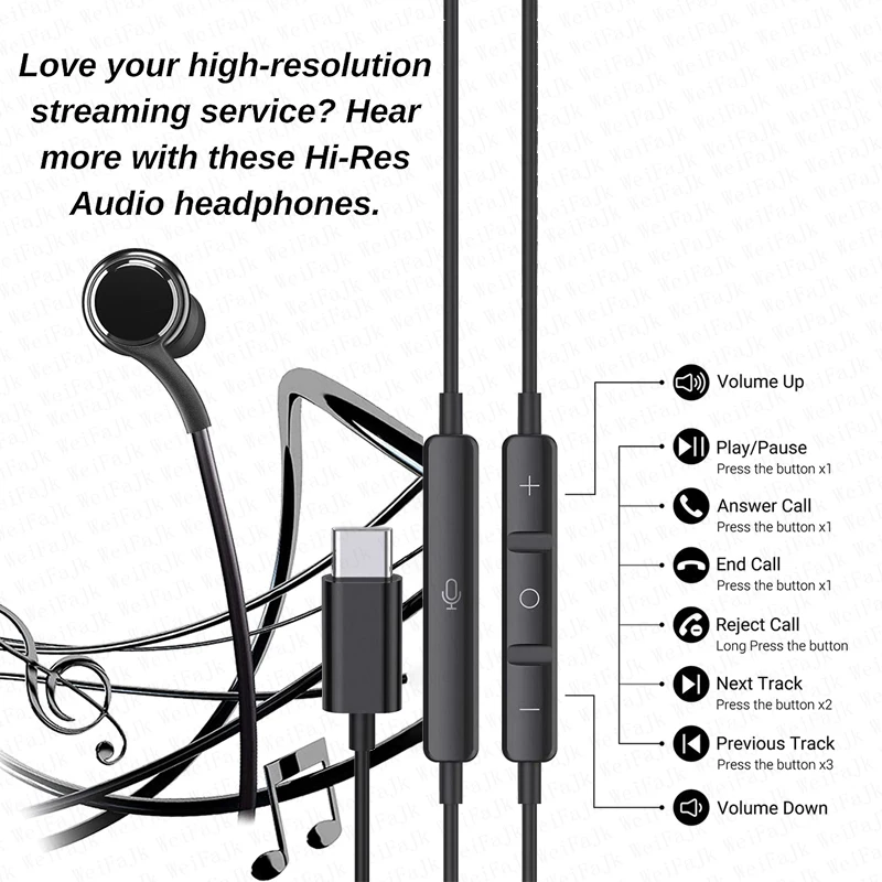 Samsung Original Tipo C Auriculares Con Cable Para Samsung Galaxy S23 S21 S22 Ultra Plus 3,5 MM Auriculares A54 A34 A53 A53 Accesorios