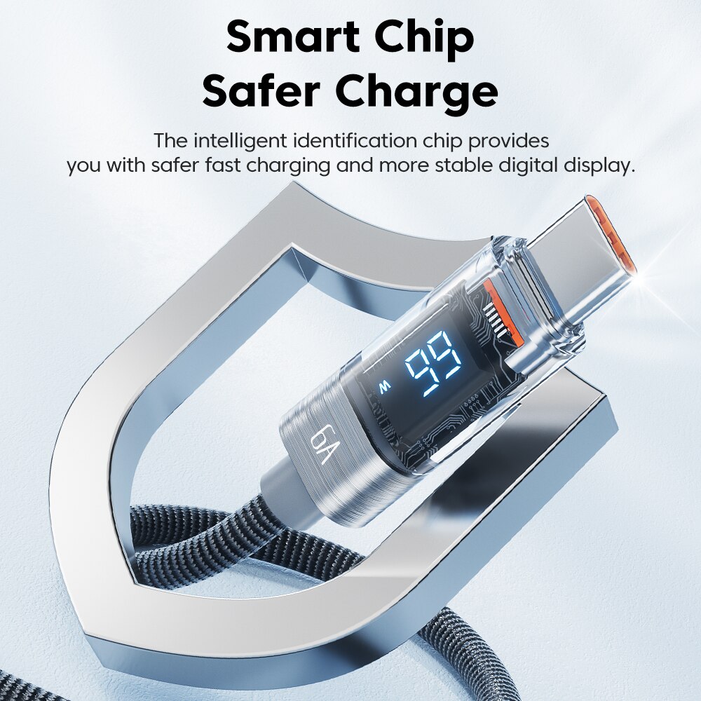 Toocki usb typ c kabel 6a 66w für huawei oppo display schnell ladegerät usb c kabel datenkabel für xiaomi 12 samsung realme