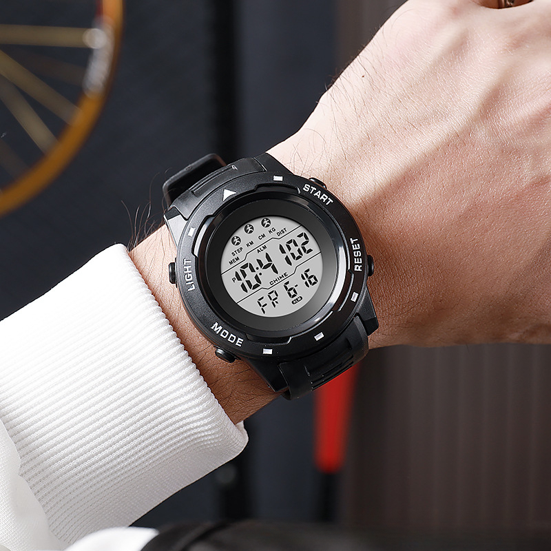 Paar Sport Elektronisch Horloge Multi Functioneel Groot Scherm Buitenhorloge