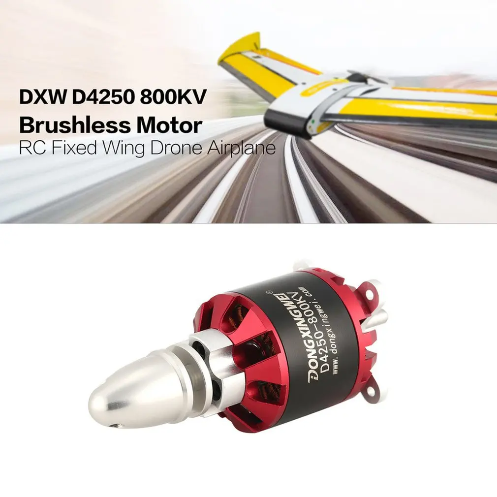 Silnik bezszczotkowy Hot DXW D4250 800KV 3-7S do RC FPV Samolotów Dronów Części Samolotów Quadcopterów Multikopterów Akcesoria