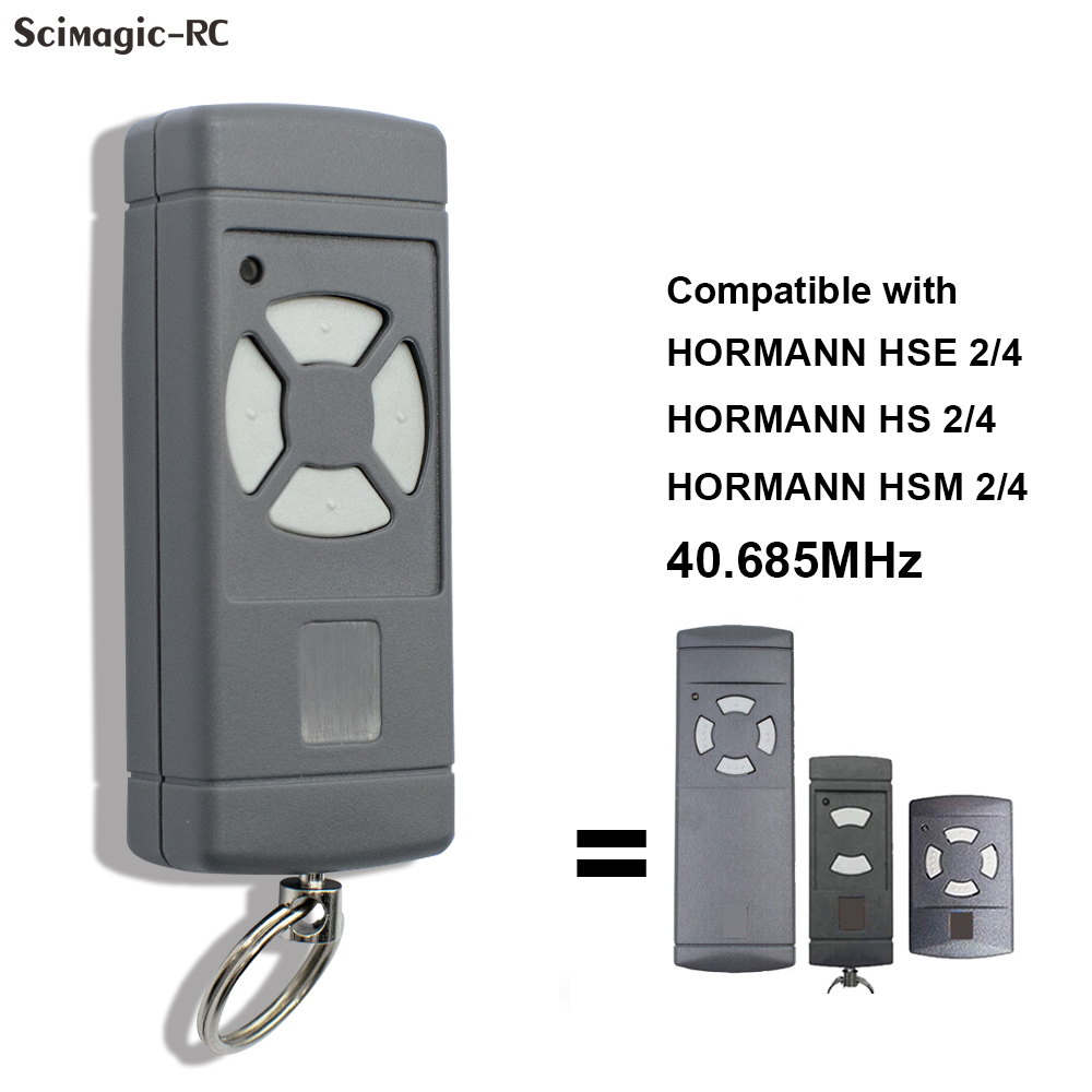 Clon 40.685MHz HORMANN HSE2 HS2 HS4 HSM2 HSM4 HSM4 HSE4 Control remoto de puerta de garaje 40mhz Abridor de puerta