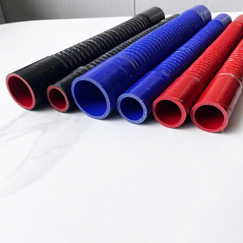 สีแดงสีฟ้าสีดําทั้งหมดขนาด Universal ซิลิโคนยืดหยุ่นท่อรถ Air Intake ท่อหม้อน้ํา Intercooler หลอดยาง Joiner