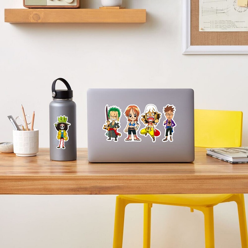 50/100Pcs 일본 애니메이션 원피스 그림 Luffy 장난감 스티커 노트북 오토바이 스케이트 보드 컴퓨터 휴대 전화 스티커 장난감 선물