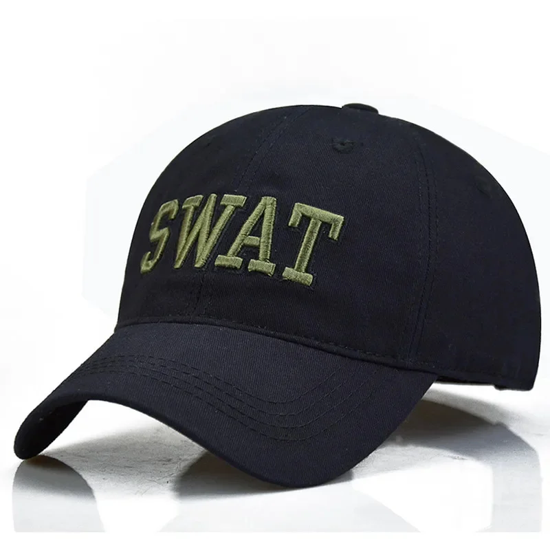 새로운 패션 SWAT 편지 자수 Snapback 모자 남여 봄, 가을 야외 조절 캐주얼 모자 선 스크린 모자