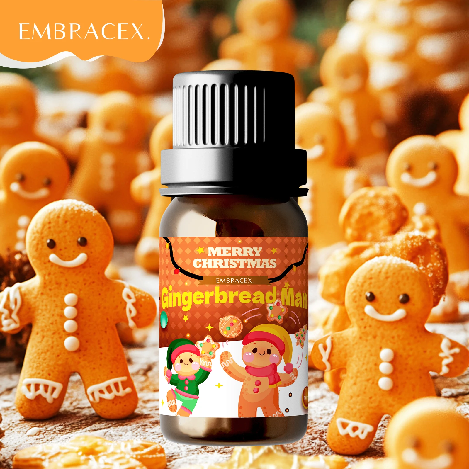 10 ml Lebkuchenmann Ätherisches Öl Weihnachtsparfüm Diffusor Weihnachtsfeier Weihnachtsgeschenke Weihnachtsdekoration