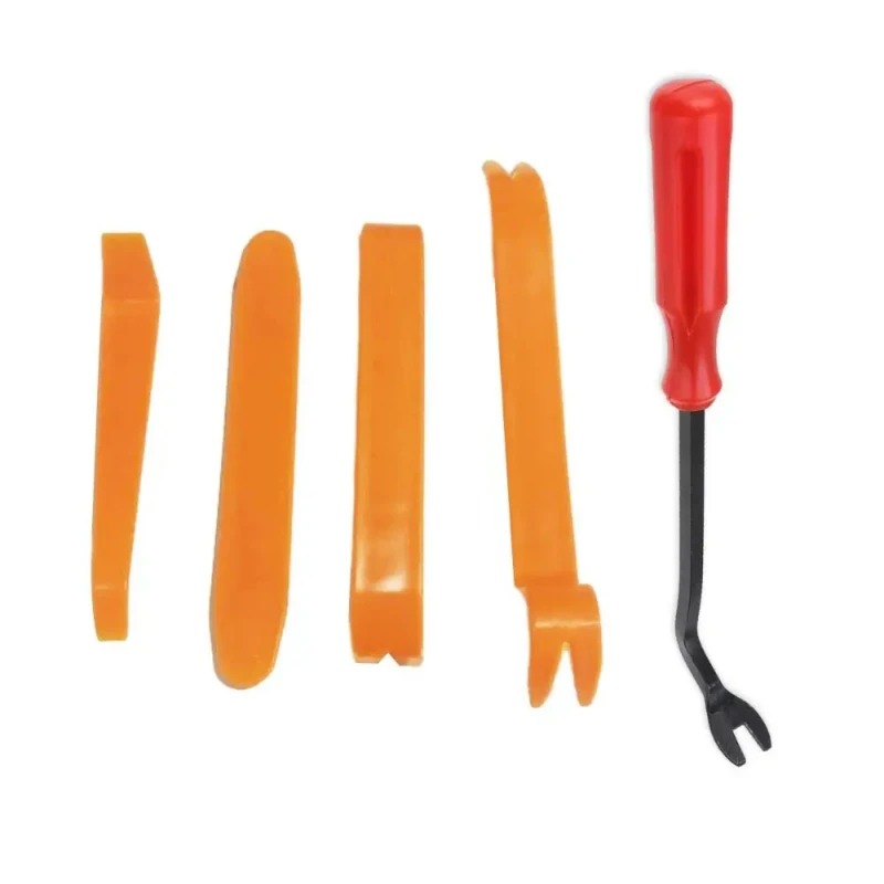 Kits de herramientas de extracción de embellecedor de Panel de Clip de puerta de coche, cuchillas de navegación, desmontaje de plástico, herramienta de reparación de conversión de balancín Interior de coche