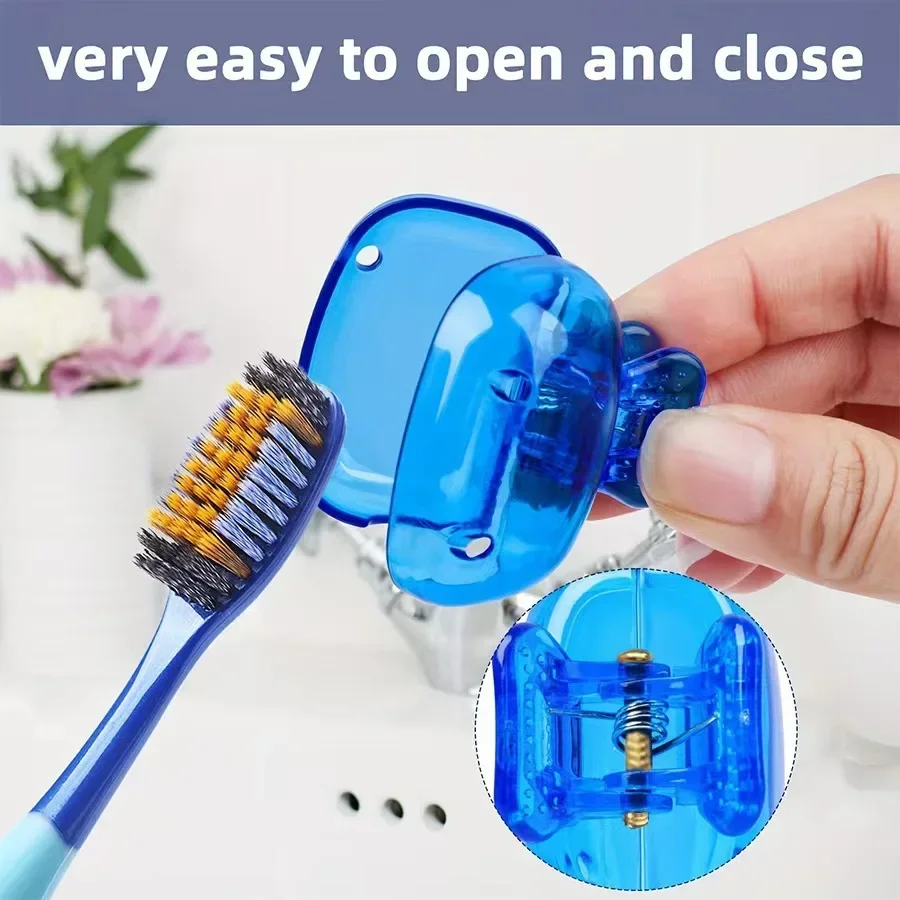 Travel Toothbrush Dust Protective Cap-Storage Box Portable Toothbrush Head Household Toothbrush Storage Clip-Portable