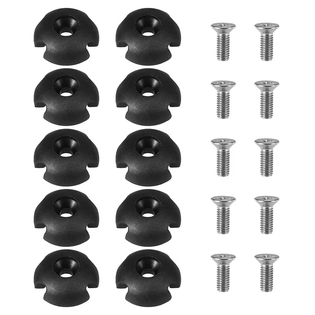 10 pçs guia de linha de deck fenda redonda puxar corda fivela acessórios de montagem para caiaque canoa barco
