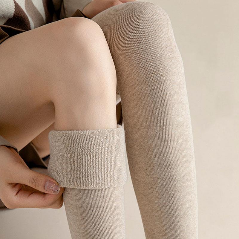 50cm Thicken Knee Warmer Winter Warm Leg Sleeves Solid Color Over Knee Stocking Cover Arthritis Joint Long Tube Knee Cover