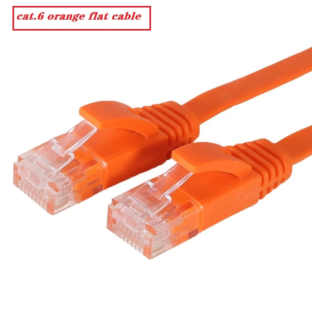 6 Gói 15Cm 50Cm 1M 2m3m5m10m 30M 98FT Cáp CAT6 Dẹp UTP Mạng Ethernet Cáp RJ45 miếng Dán Cường Lực Cáp LAN Đen/Xanh Dương/Màu Trắng