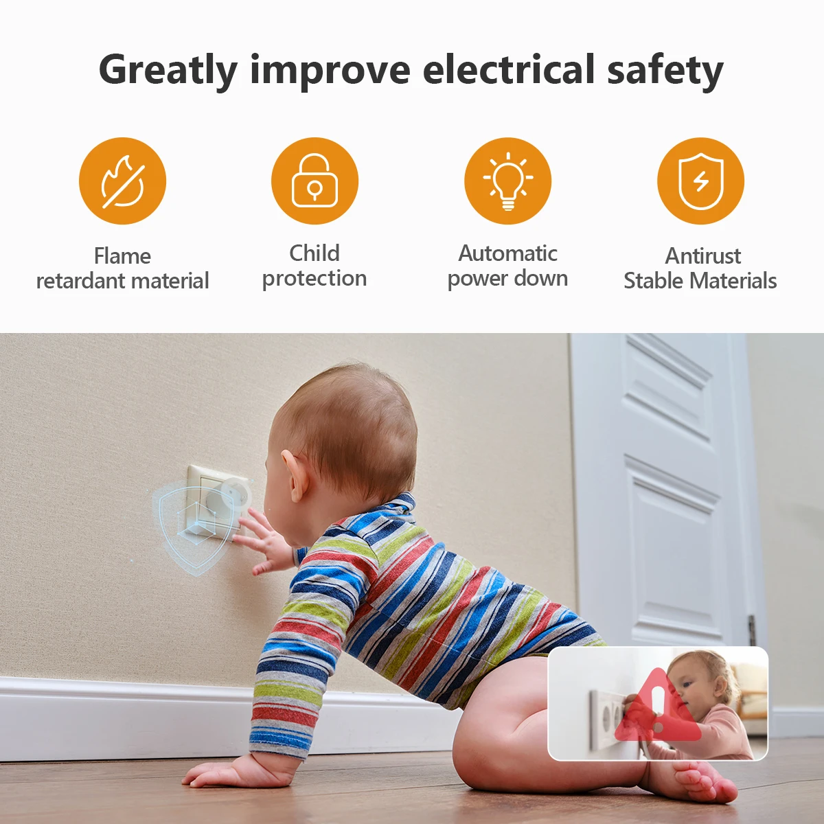 Imou matéria wifi tomada inteligente 16a plugue da ue tomada de eletrodomésticos mini adaptador de tomada inteligente controle app funciona com alexa google casa