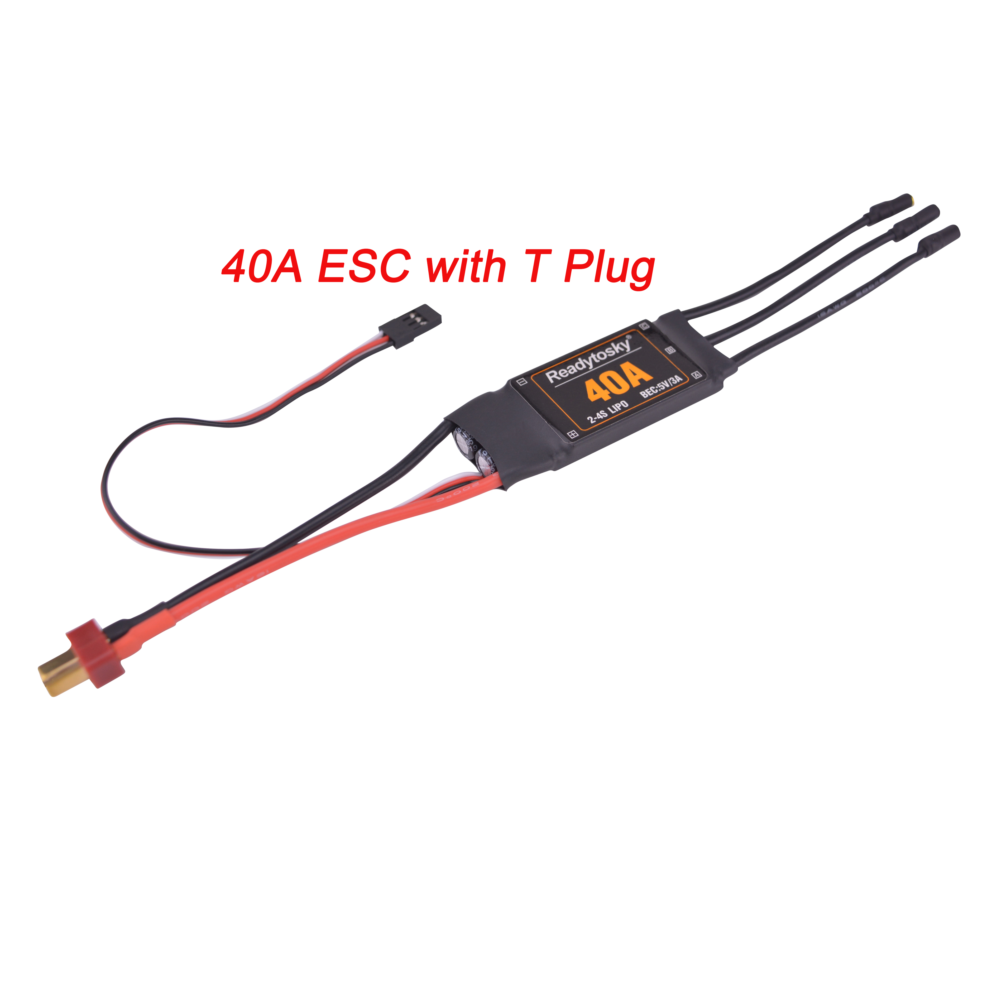 40A Brushless ESC 2-4S Electronic Speed Controller 5V 3A UBEC 3.5 มม.หัวกล้วยสําหรับ RC FPV quadcopter เครื่องบินเฮลิคอปเตอร์