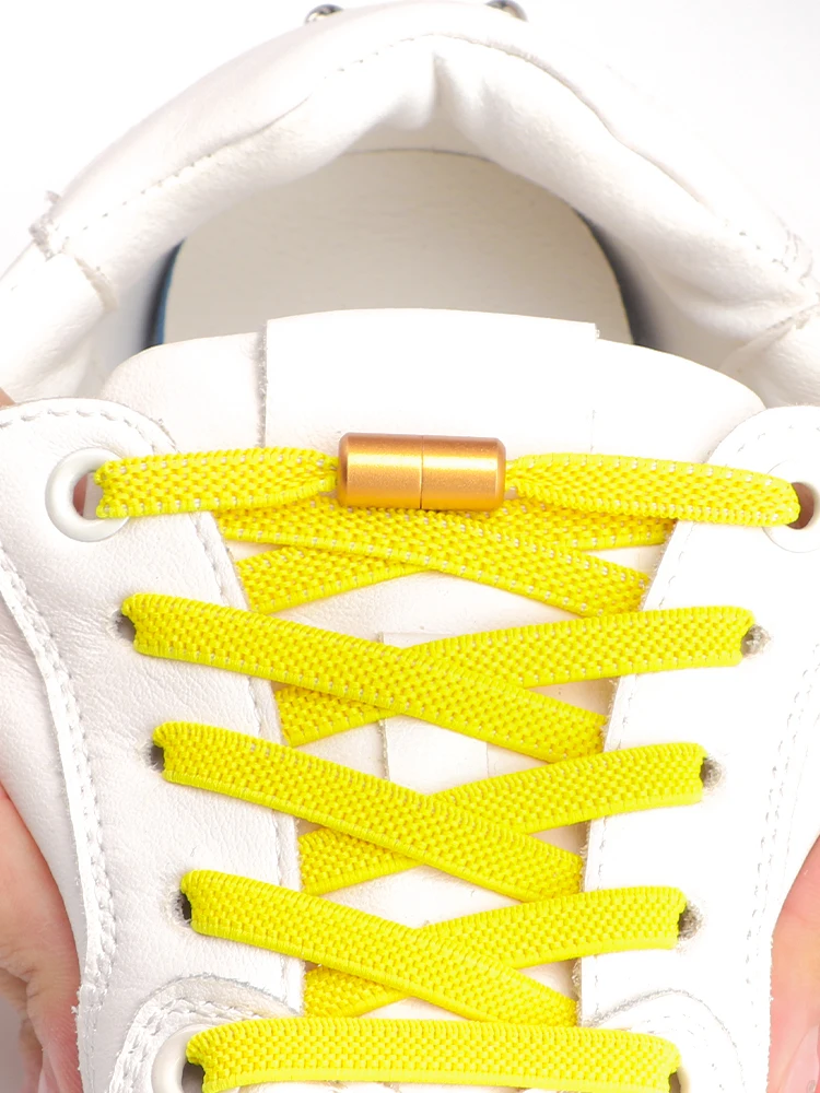 Flat Elastic Laces Sneakers Shoelaces Without Ties Shoelace for Shoes Kids Adult No Tie Shoe laces Sports Running Shoestrings