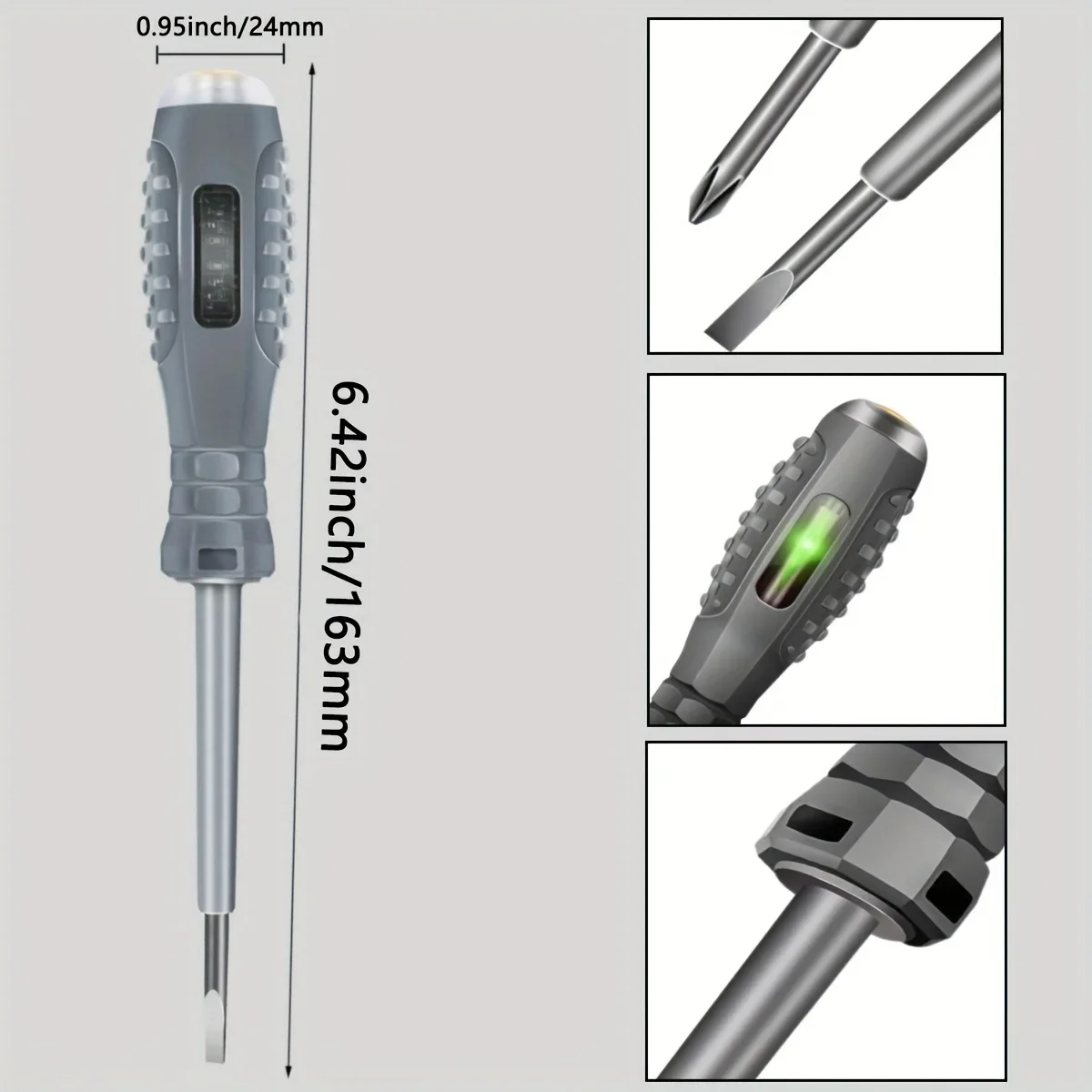 Destornilladores de palabras/cruzados, medidor indicador de bombilla de neón, pluma eléctrica aislada, herramientas de bolígrafo probador de bolsillo para resaltar electricista