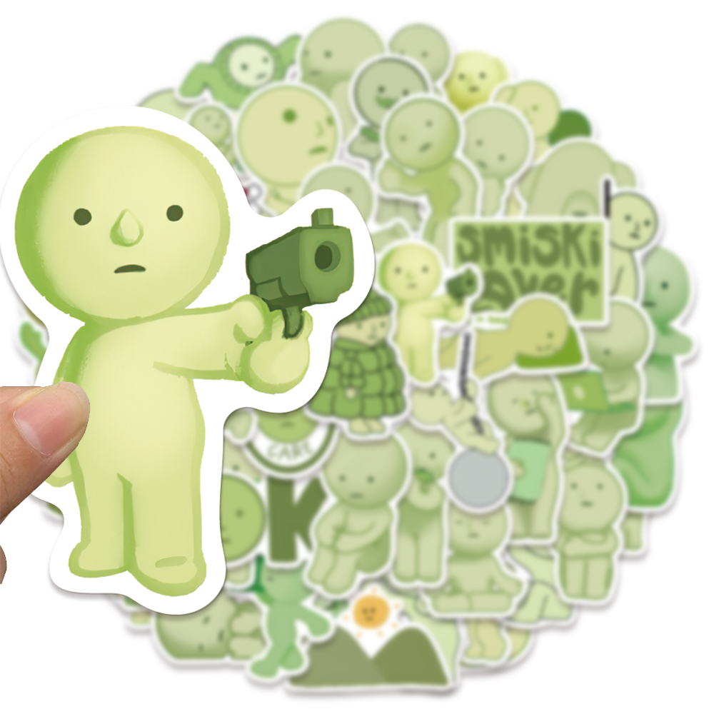 54/108/162Pcs Nette Smiski Aufkleber Smiski Hippers DIY Aufkleber Scrapbooking Telefon Gepäck Skateboard Wasserdichte Aufkleber