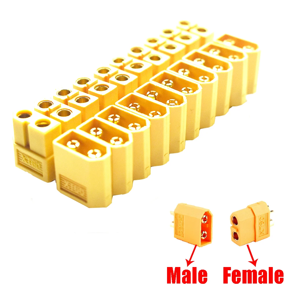 ขายส่ง 10PCS XT90 XT-90 XT60 XT-60 XT30 XT-30 T ชายหญิง Bullet Connectors ปลั๊กสําหรับ RC LiPo แบตเตอรี่ Quadcopter