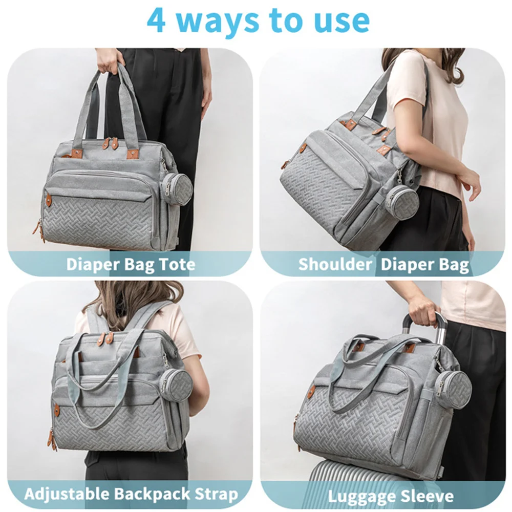 Pangdube tamanho grande mãe pai mochila sacos de fraldas do bebê com saco chupeta saco de fraldas para coisas do bebê mochila de maternidade para mamãe