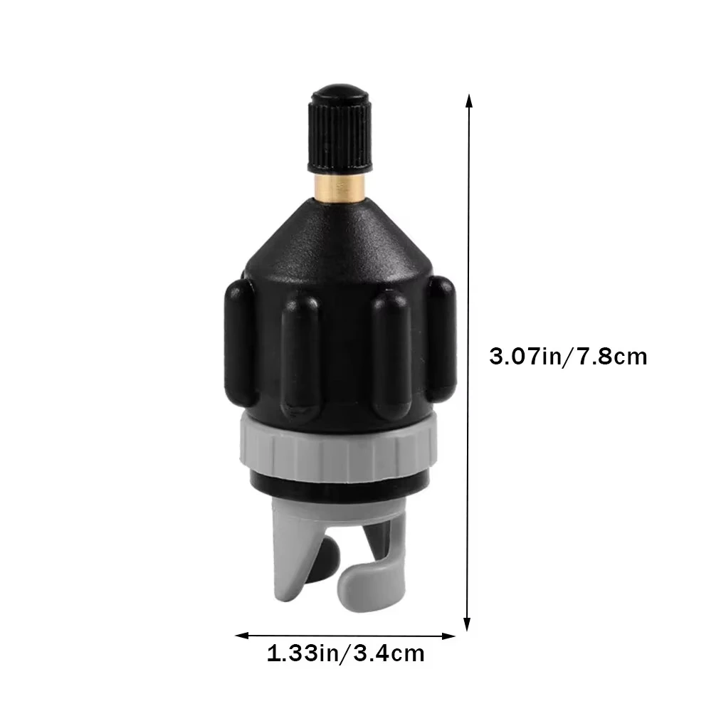 Adaptador de válvula de aire duradero, adaptador de válvula de aire para bote de remos resistente al desgaste, adaptador de bomba inflable de nailon para Kayak para tabla SUP
