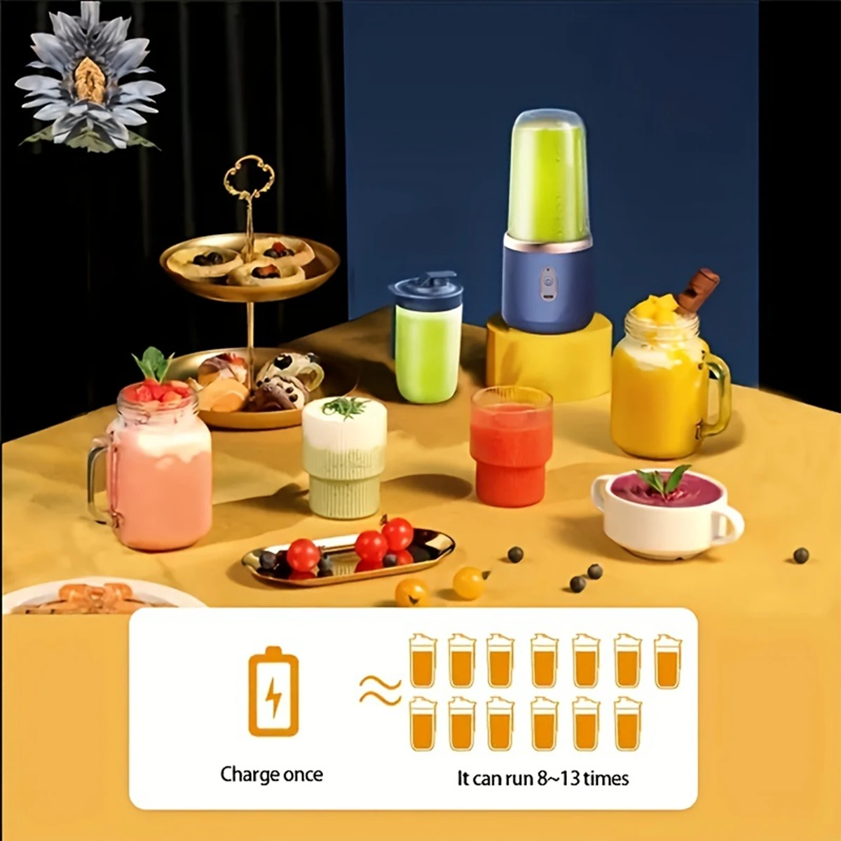 Mezcladores de frutas USB multifunción de doble taza, exprimidores eléctricos portátiles, licuadora, exprimidor de frutas, taza, batido de alimentos, fabricante de jugo