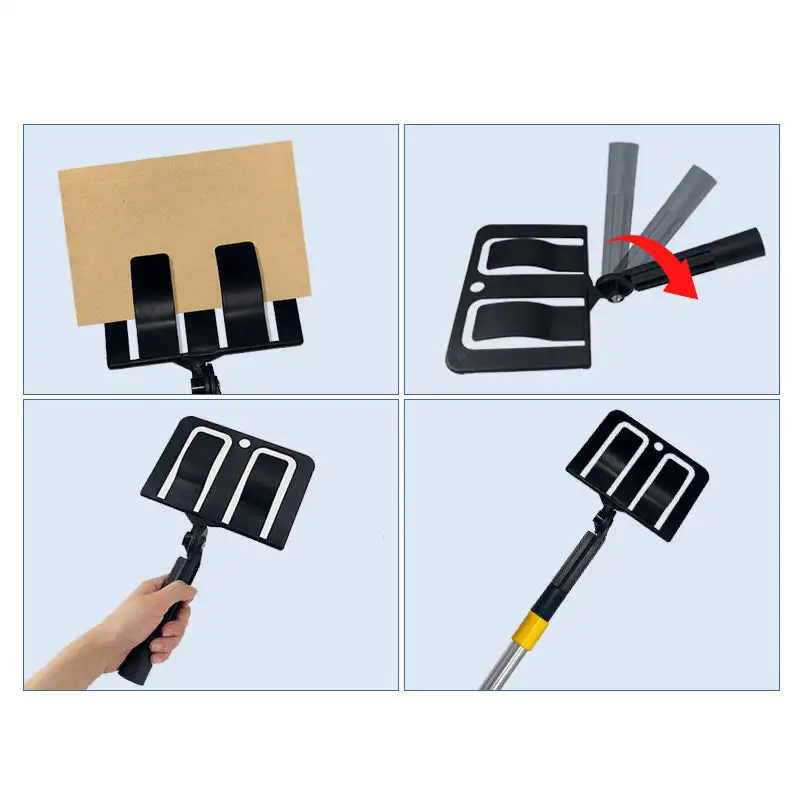 Baffle Holder With Extension Pole 360 Degree Rotation For Paint Color Separation Prevent Splashing Detachable Cleaning Tools