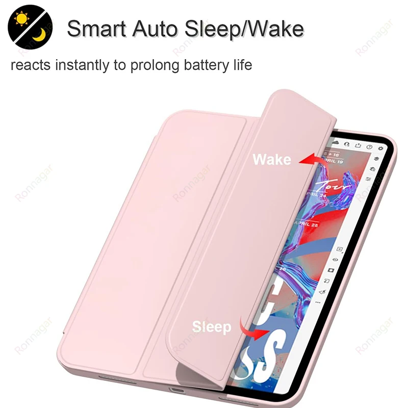 ペンシルスロット Funda ケース iPad 第 10 世代ケース iPad Air11 iPad Pro11 M4 2024 iPad Air4 5 10.9 7 8 9th 10.2 10.5 9.7 Funda Cove