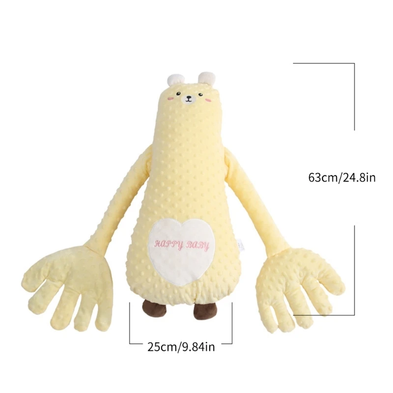 1 SET Cartoon Baby Sleep Appease Pillows Heatable with/without Build In 52 Music or Gentle Patting Action for Crib or Strollers