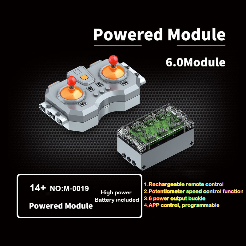 モールドキングモーターリモートアプリリニアコントロールブラックエクスプロージョン6チャンネルインターフェース修正PFアクセサリービルディングブロックセット
