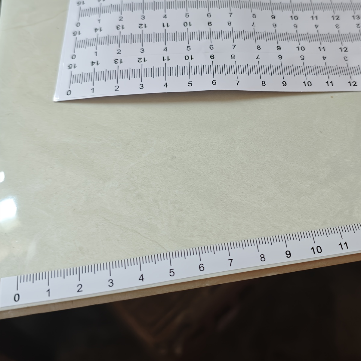 10-piece self-adhesive ruler set, suitable for office/study/sewing — can be attached to any smooth surface, measuring tool