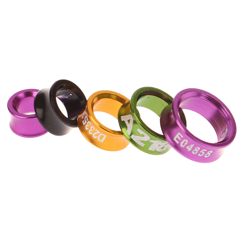 キャロットレッグリング、ピジョンフットリング、鳥の母乳育児の識別、屋外の飛行トレーニング用品、4mm、5mm、6mm、7mm、8mm、10個