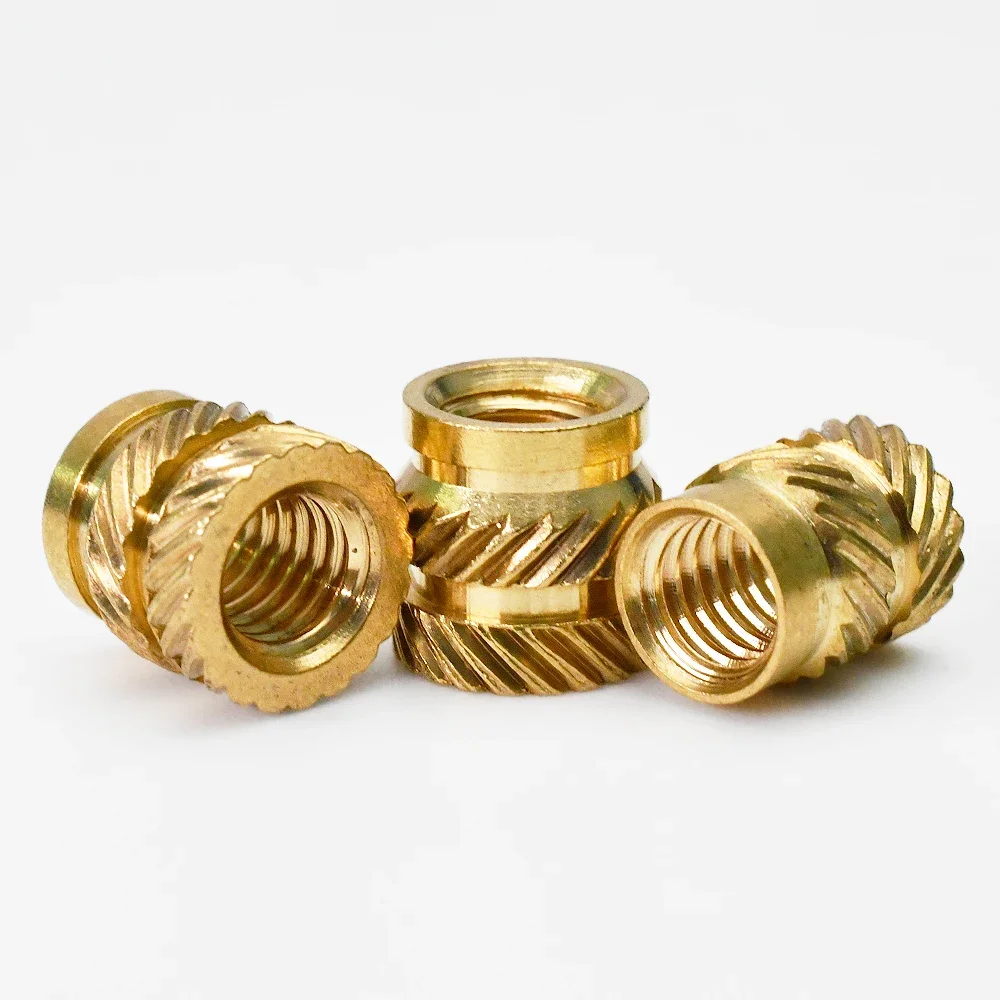 M2 M2.5 M3 M4 M5 M6 Đồng Lắp Đai Ốc Nóng Knurled Chủ Đề Hạt Nhiệt Phun Embedment Lắp Ốc Đồng cho 3D Máy In