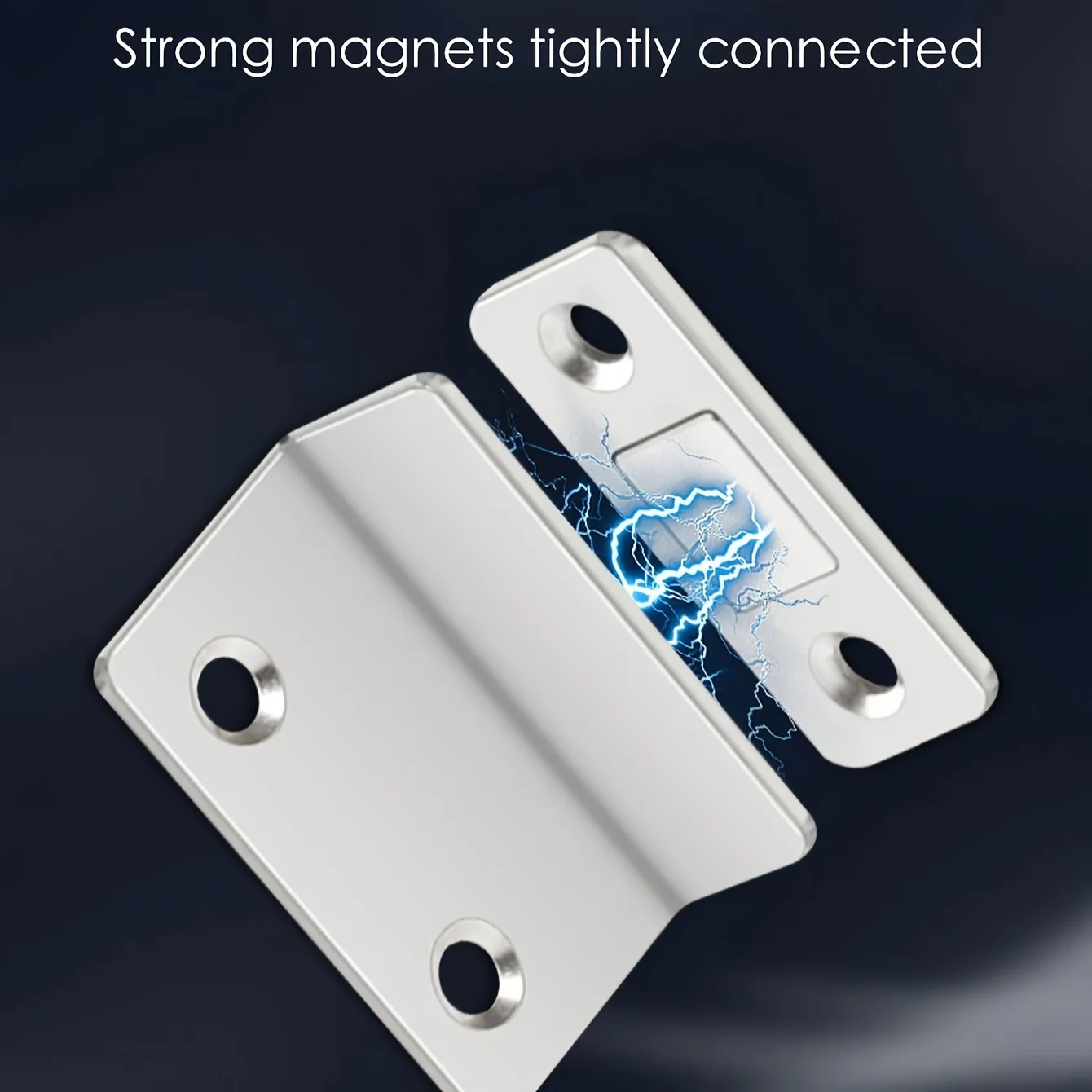 3pcs perforated sliding door magnetic suction wardrobe door self suction magnetic strip surface mount suction device invisible
