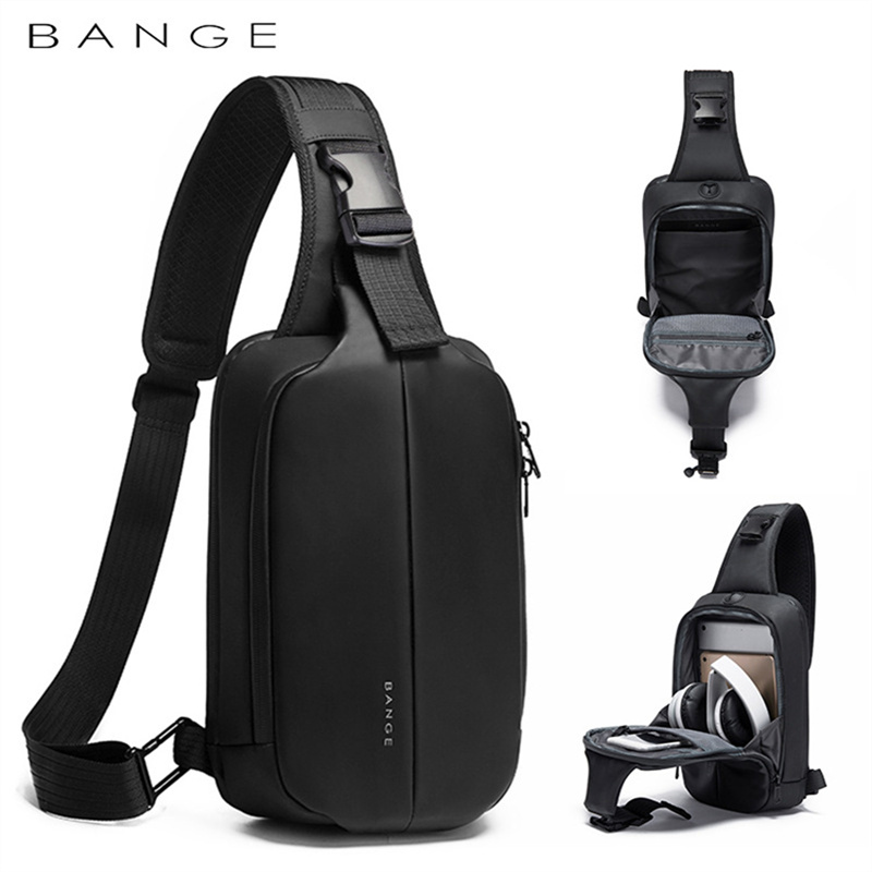 Bange fanny pack travel Men's Chest Bag Leisure Light Sports Cycling Bag Trendy Messenger Bag Travel Crossbody Shoulder Bags
