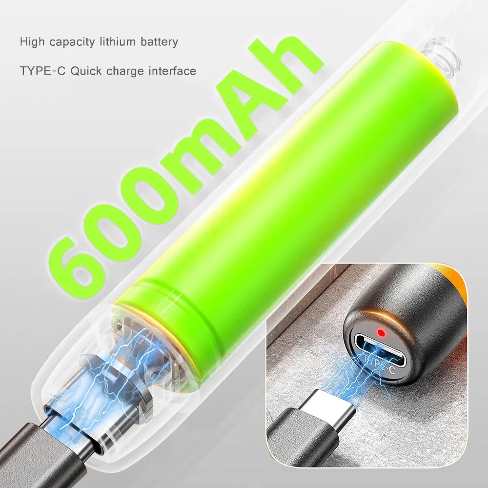 USB 디지털 납땜 인두 온도 조절 가능 300-450 ℃ Type-C 인터페이스 800mAh 배터리 지능형 납땜 용접 철 도구