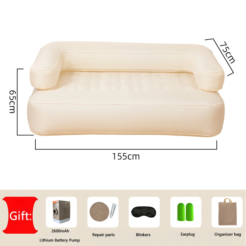 Lazy Couch Office Home Outdoor TPU Patch Auto Inflatable Sofa Portable Folding Camping Tent Lazy Man Inflatable Cushion