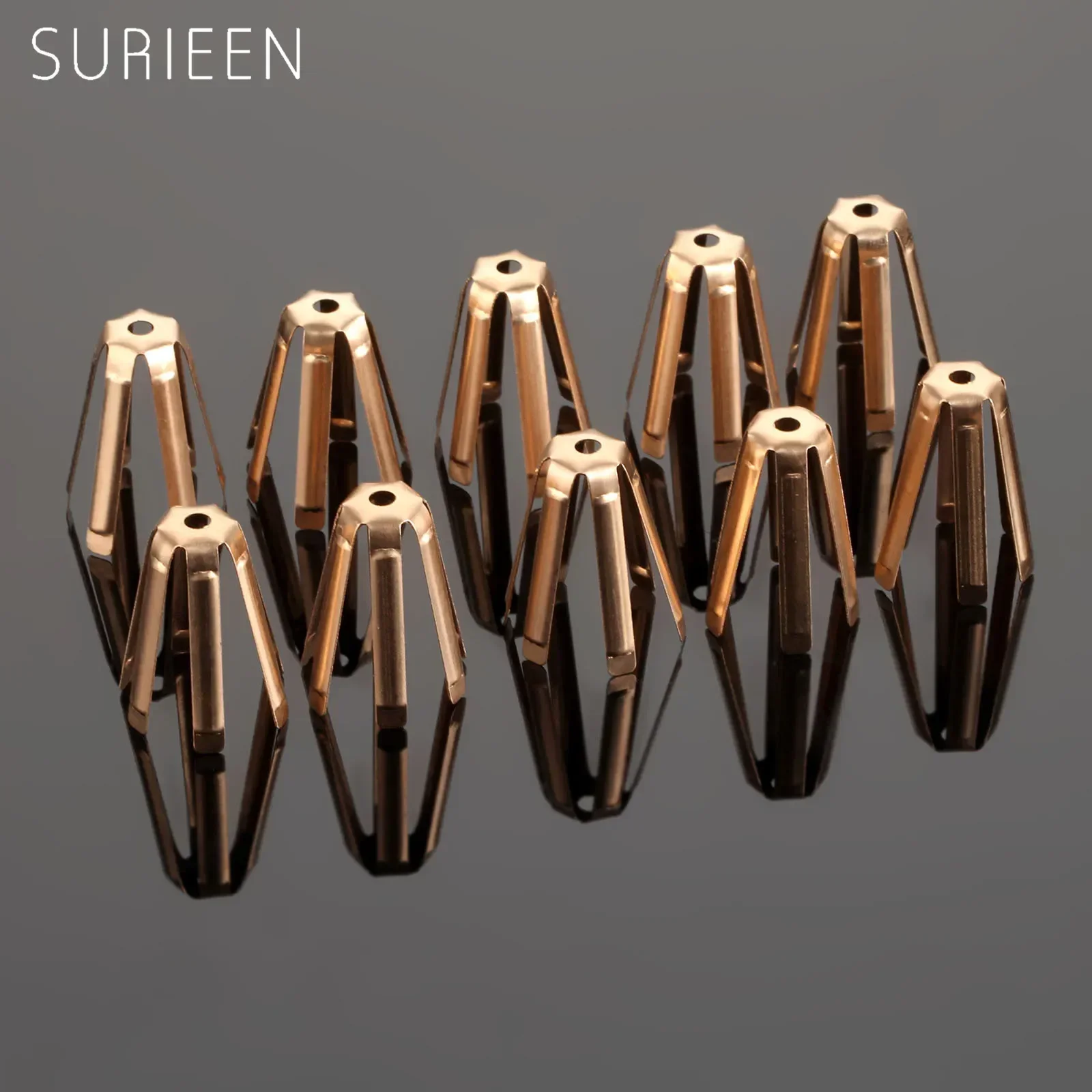 Sureen universal 10 pçs adaptador de golfe de bronze espaçador calços caber 0.335 0.350 eixos de golfe calço adaptador golfe clube eixos acessórios