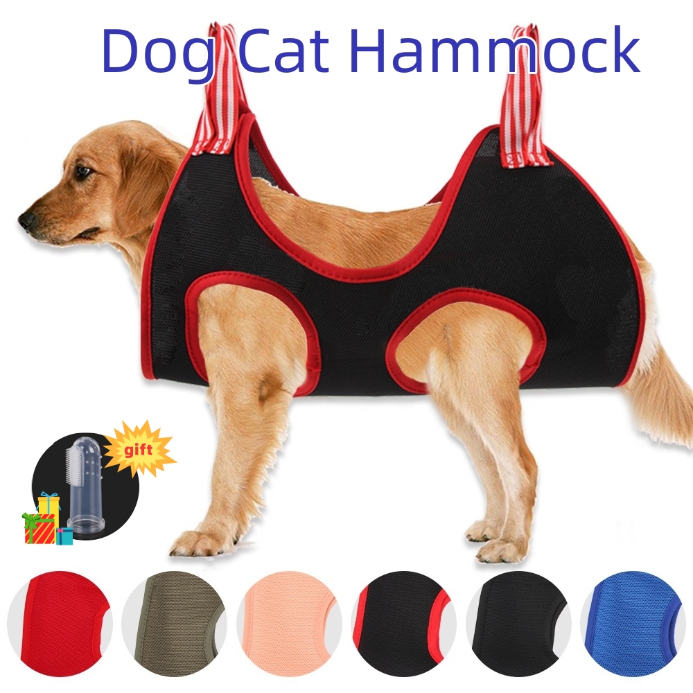 Hamaca para el cuidado de perros y gatos, bolsa de baño fija para cortar uñas, antiarañazos, bolsa de sujeción para recortar gatos, suministros colgantes de belleza para gatos para mascotas