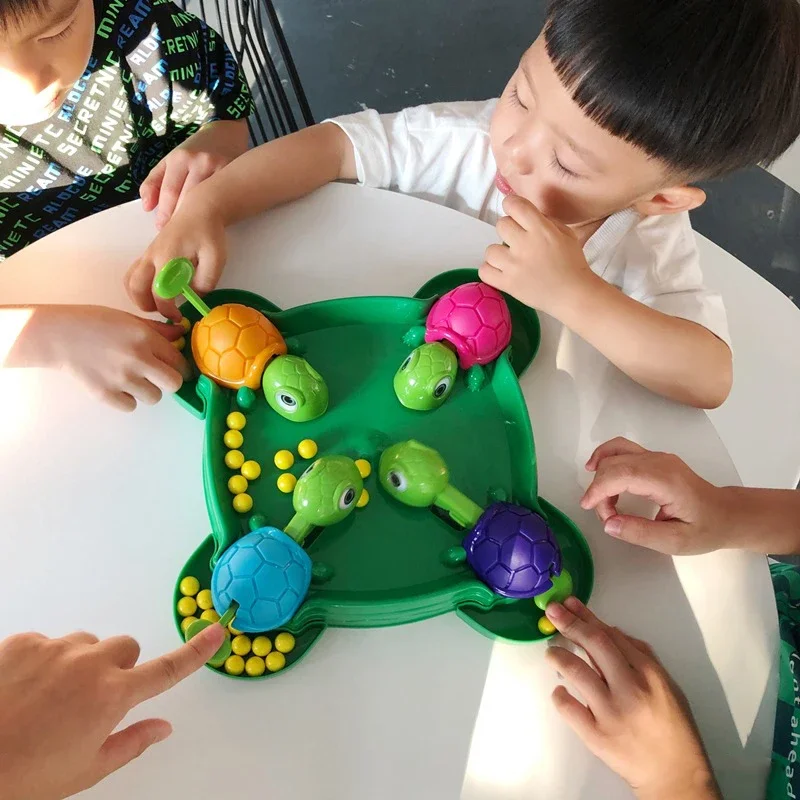 เด็กเดสก์ท็อปเกมการแข่งขันเต่ากินถั่วปลอดภัย Parent-Child Interaction Entertainment เกมการศึกษาบรรเทาความเครียดของเล่น